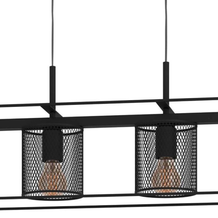 Schwarze industrielle Pendelleuchte Aluminium, Thiemo