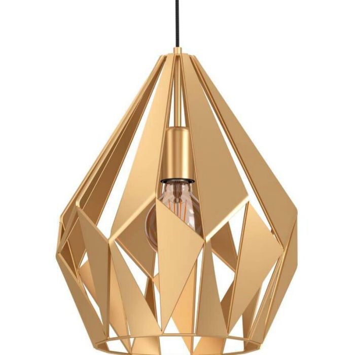 Goldene industrielle Pendelleuchte Aluminium, Acri