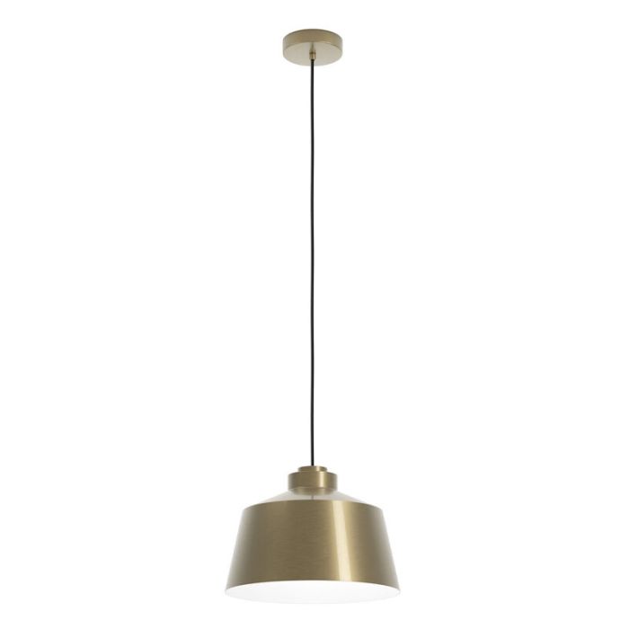 Goldene industrielle Pendelleuchte Aluminium, Kwinten