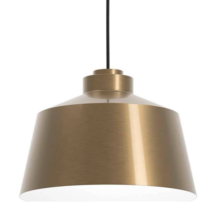 Goldene industrielle Pendelleuchte Aluminium, Kwinten
