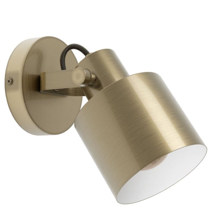 Goldene industrielle Wandstrahler Aluminium, Kwinten