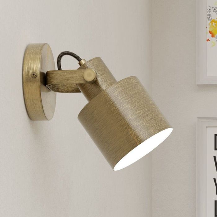 Goldene industrielle Wandstrahler Aluminium, Kwinten