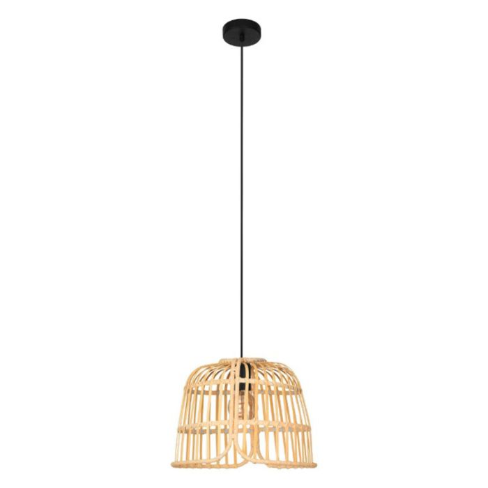Rattan Pendelleuchte Braun, Sicco