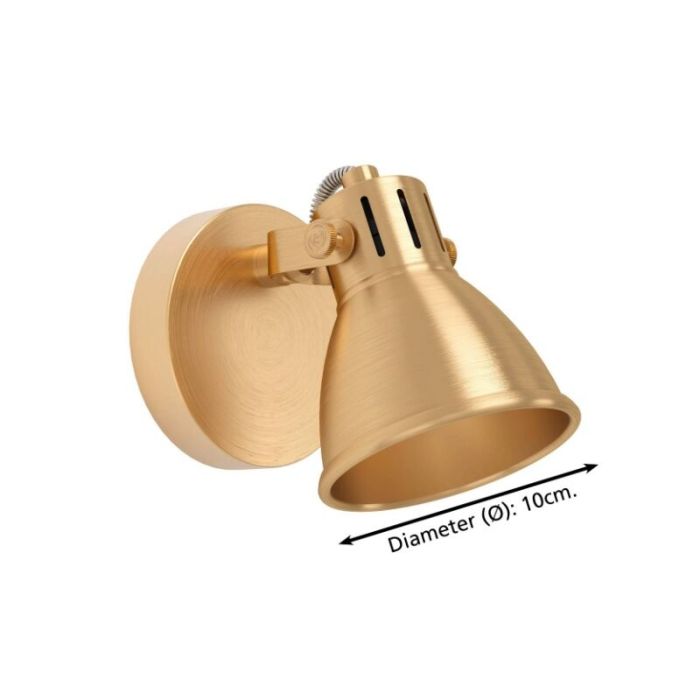Goldene industrielle Wandstrahler Aluminium, Tinke