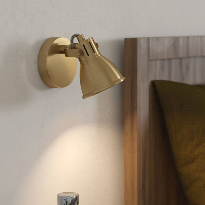 Goldene industrielle Wandstrahler Aluminium, Tinke