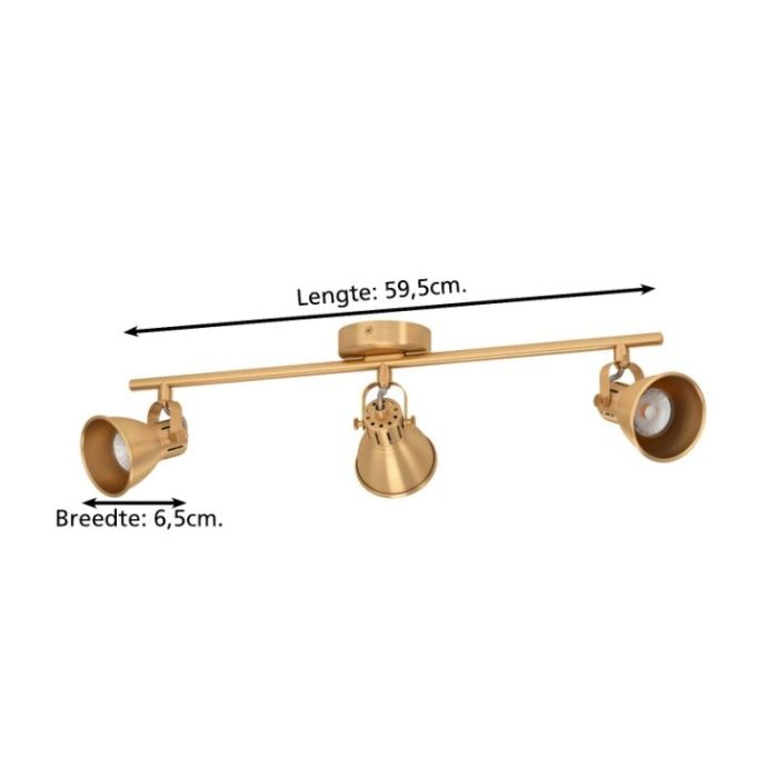 Goldene industrielle Deckenstrahler Aluminium, Tinke
