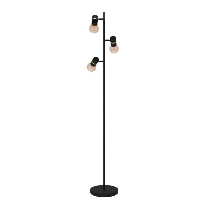 Schwarze Stehlampe Aluminium, Jelger, mit Schalter