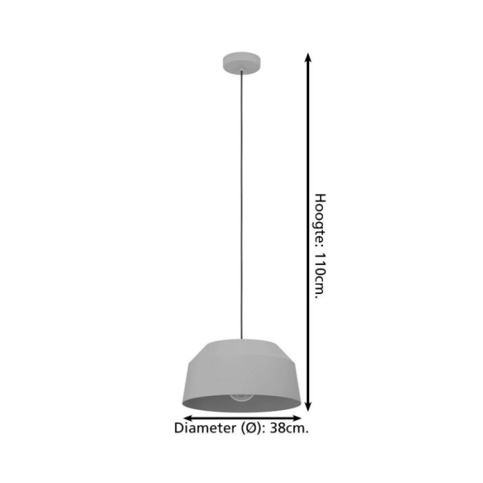 Graue landhaus Pendelleuchte Aluminium, Teddie