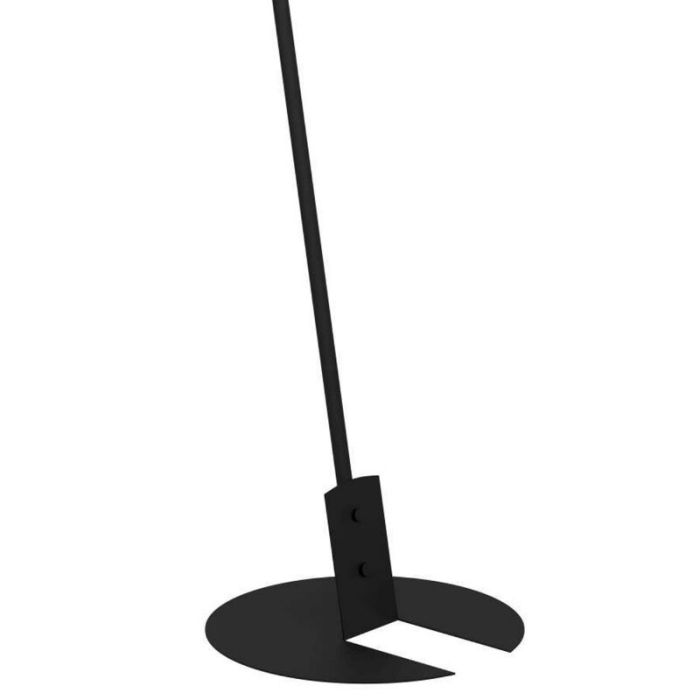 Schwarze industrielle Stehlampe Aluminium, Jasmyn, mit Schalter