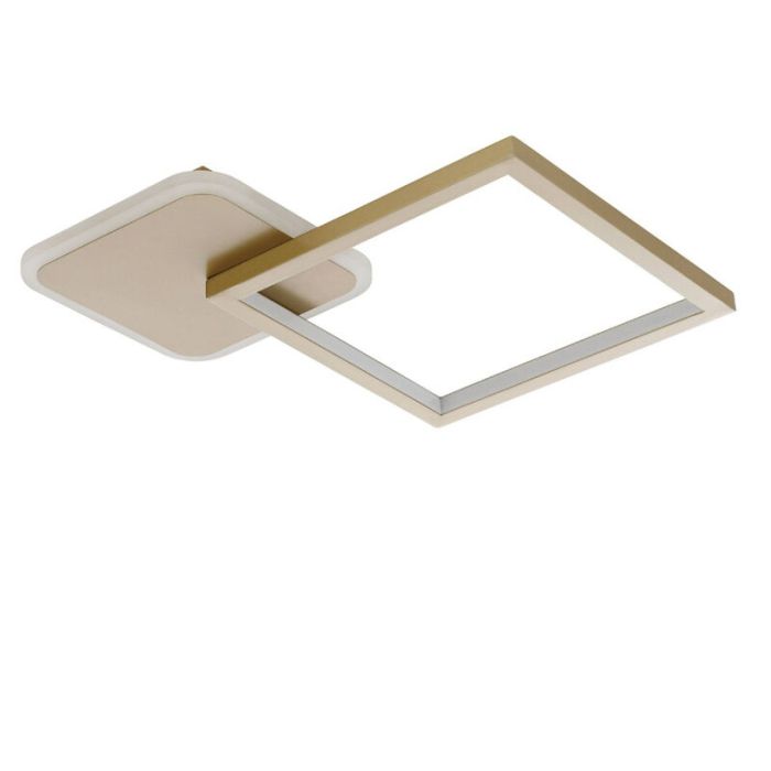 Goldene moderne Deckenleuchte Aluminium, Sivan, 15W, warm- bis kaltweiß einstellbare LED, 3-stufig dimmbar