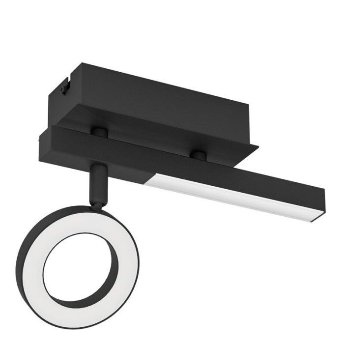 Schwarze moderne Deckenstrahler Aluminium, Madelinde, 3,2W, 3000K LED