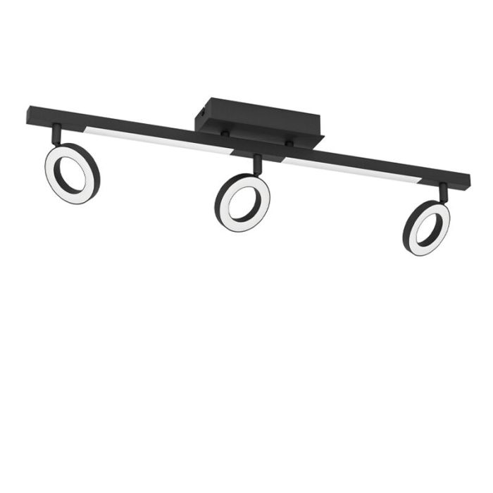 Schwarze moderne Deckenstrahler Aluminium, Madelinde, 3,2W, 3000K LED
