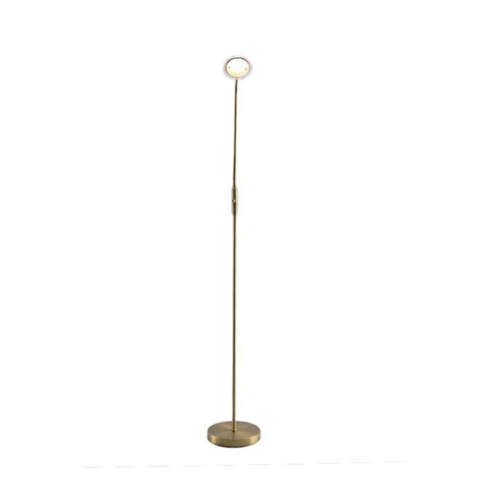 Moderne Leselampe Stehlampe Messing, Salvador, 5W, 3000K LED, mit Schalter