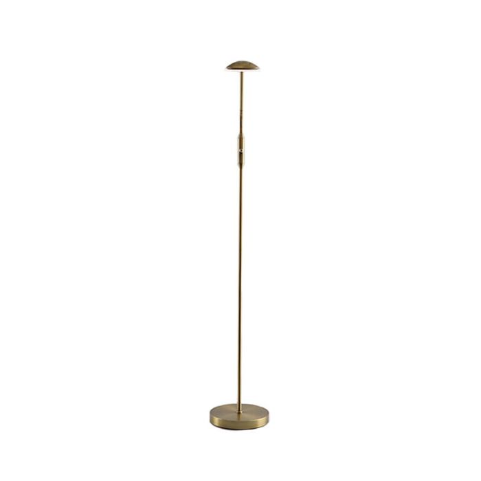 Moderne Leselampe Stehlampe Messing, Salvador, 5W, 3000K LED, mit Schalter