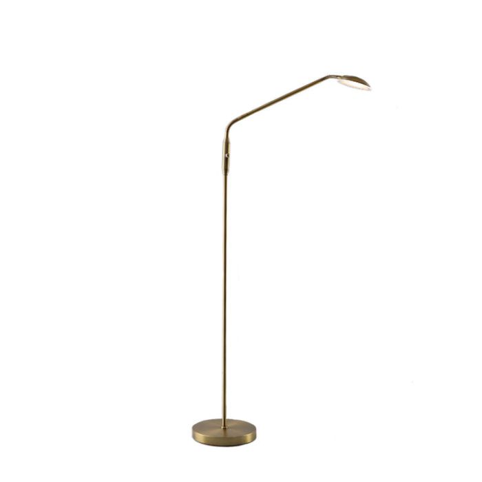 Moderne Leselampe Stehlampe Messing, Salvador, 5W, 3000K LED, mit Schalter