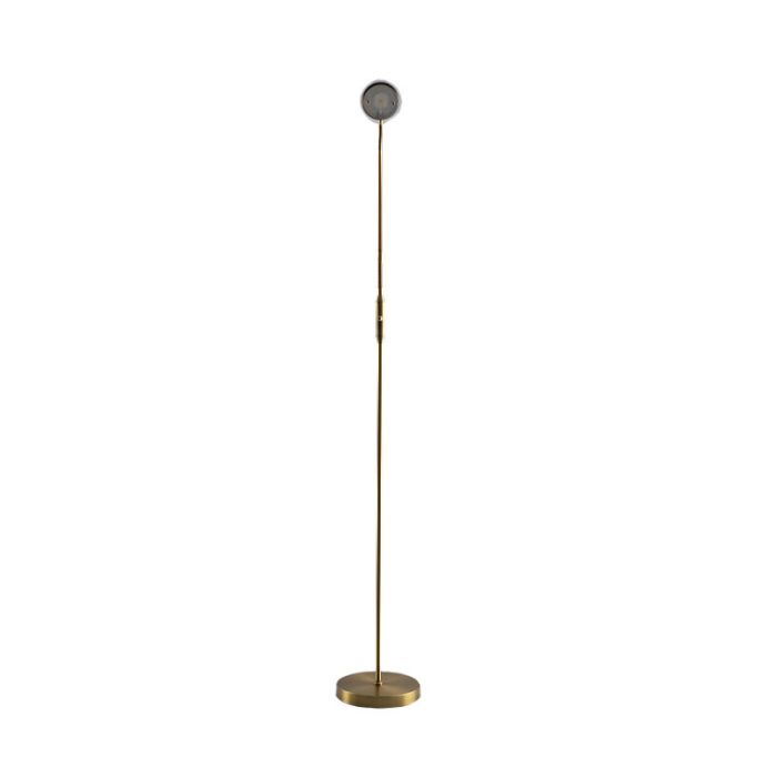 Moderne Leselampe Stehlampe Messing, Salvador, 5W, 3000K LED, mit Schalter