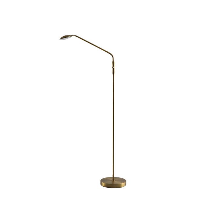 Moderne Leselampe Stehlampe Messing, Salvador, 5W, 3000K LED, mit Schalter