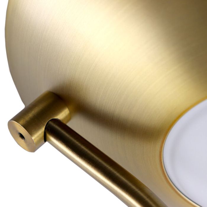 Moderne Leselampe Stehlampe Messing, Salvador, 18W, 3000K LED, mit Schalter