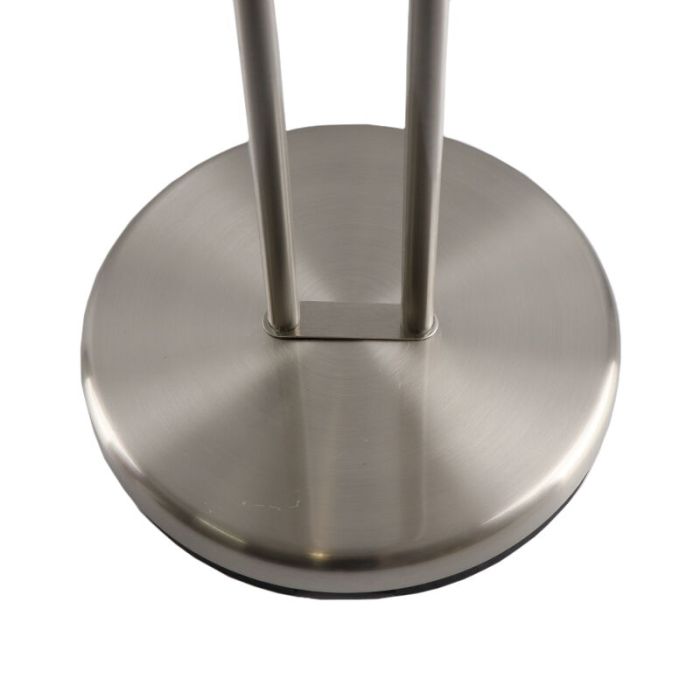 Moderne Leselampe Stehlampe Nickel, Salvador, 18W, 3000K LED, mit Schalter
