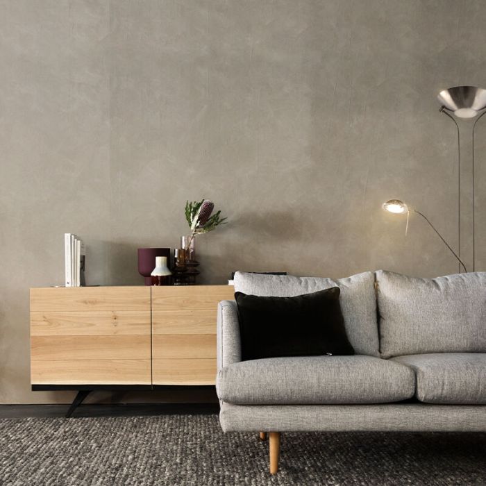 Moderne Leselampe Stehlampe Nickel, Salvador, 18W, 3000K LED, mit Schalter