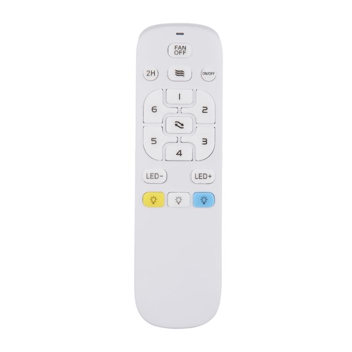 Braune moderne Deckenventilator Kunststoff, Lamine, 32W, warm- bis kaltweiß einstellbare LED, mit Fernbedienung
