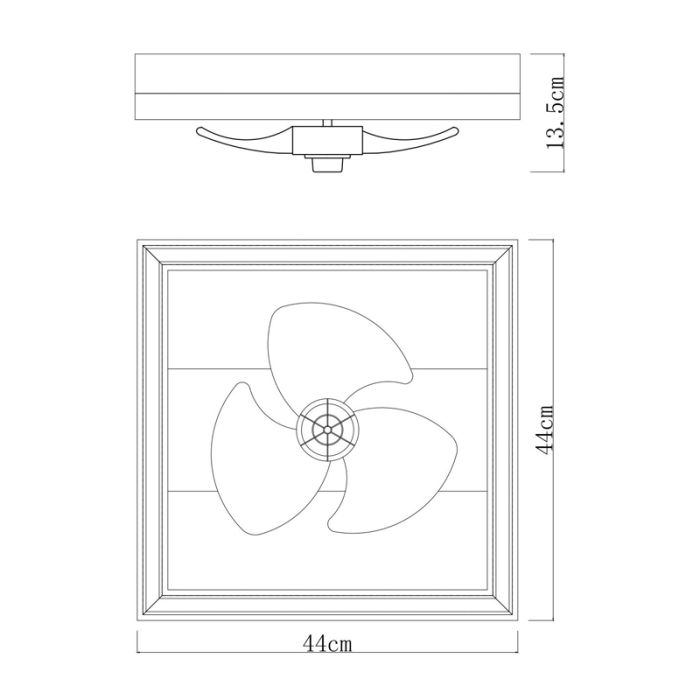 Braune moderne Deckenventilator Kunststoff, Lamyea, 24W, warm- bis kaltweiß einstellbare LED, mit Fernbedienung