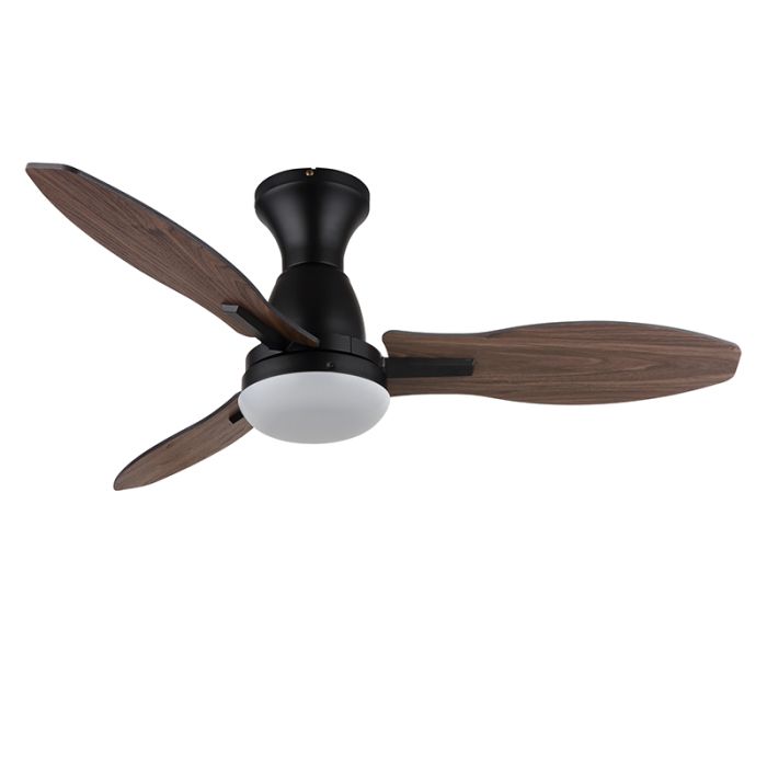 Braune landhaus Deckenventilator Metall, Majda, 22W, White Switch LED, mit Fernbedienung