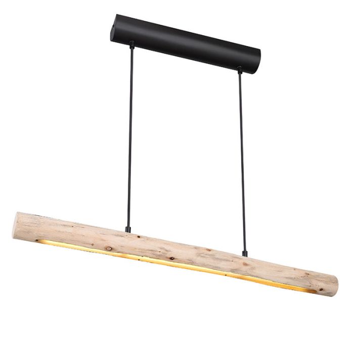 Holz Pendelleuchte Braun, Abbas, 15W, 3000K LED