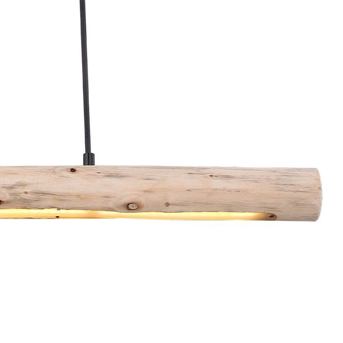 Holz Pendelleuchte Braun, Abbas, 15W, 3000K LED