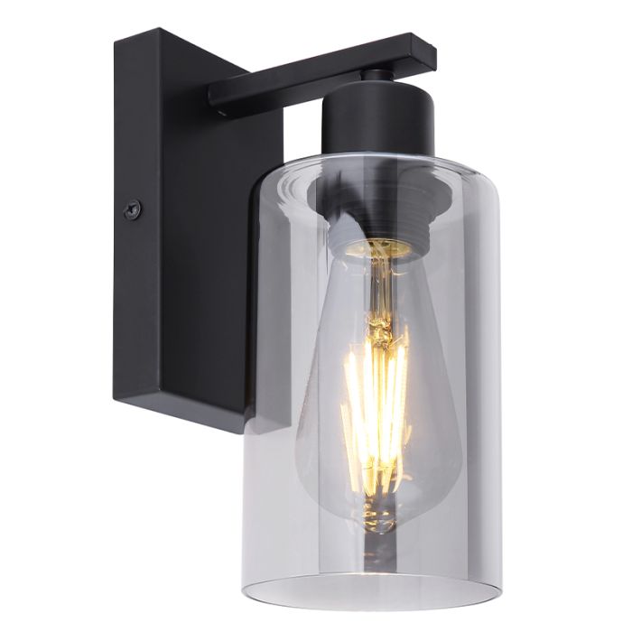 Schwarze moderne Wandleuchte Glas, Mariya