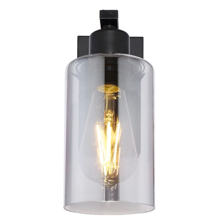 Schwarze moderne Wandleuchte Glas, Mariya