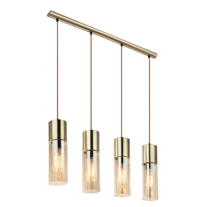Bernstein design Pendelleuchte Glas, Xena