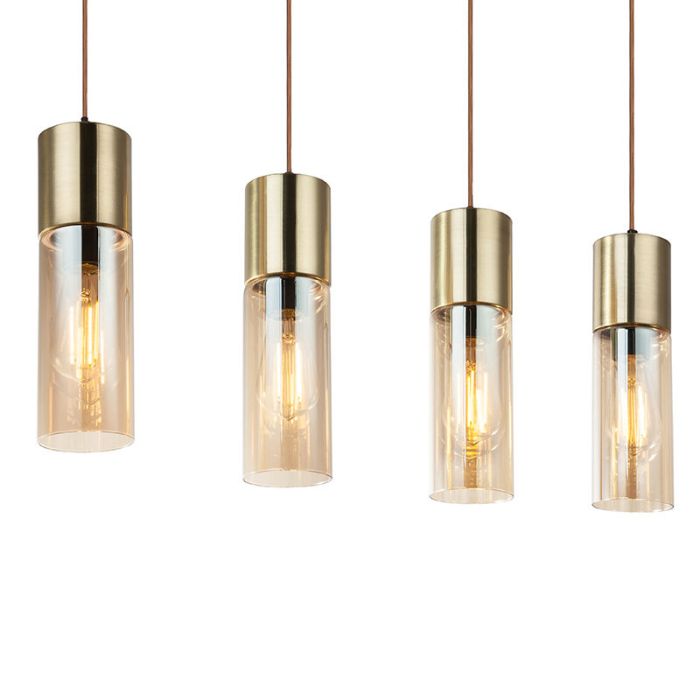 Bernstein design Pendelleuchte Glas, Xena