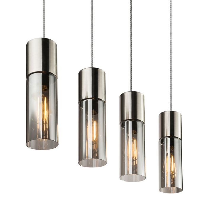Nickel design Pendelleuchte Glas, Xena