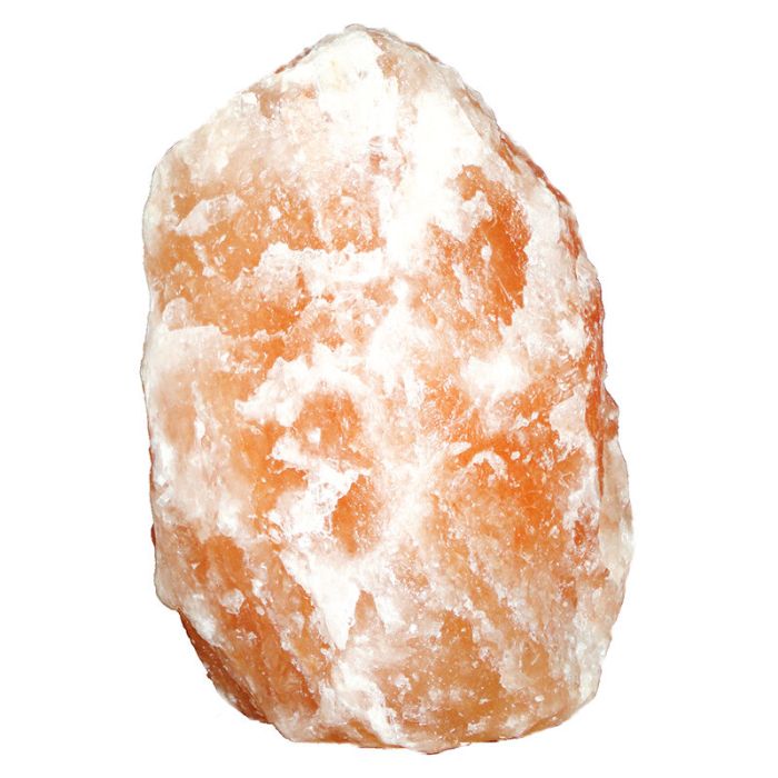 Orangene Salzlampe Stein, Mersa, mit Schalter