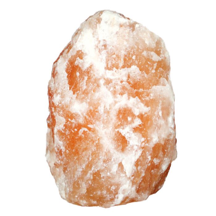 Orangene Salzlampe Stein, Mersa, mit Schalter