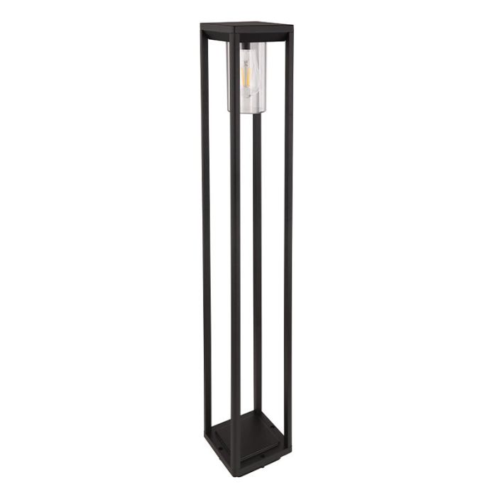 Schwarze moderne Außenleuchte Kunststoff, Vildan, IP44