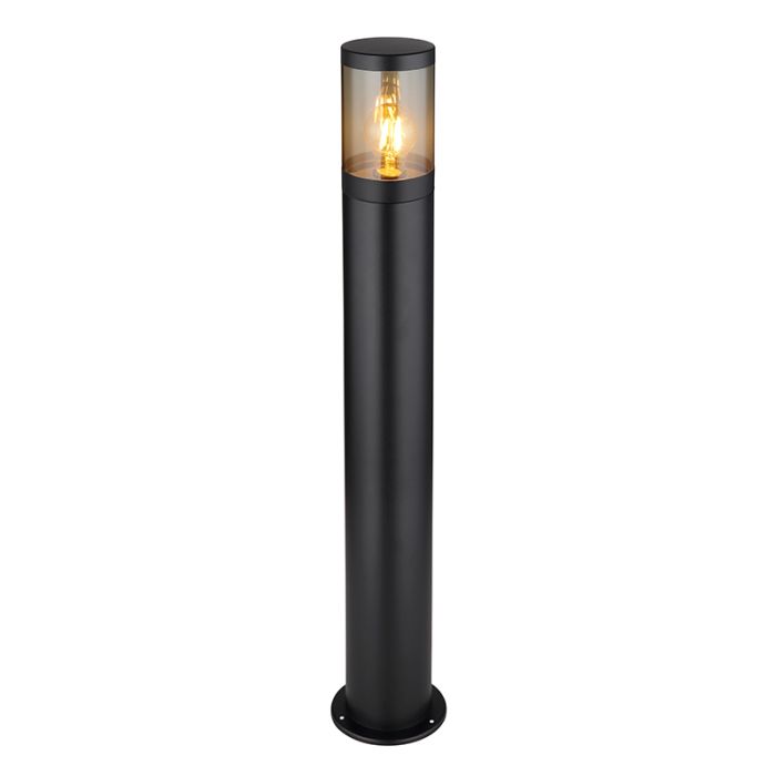 Schwarze moderne Außenleuchte Edelstahl, Lambert, IP44