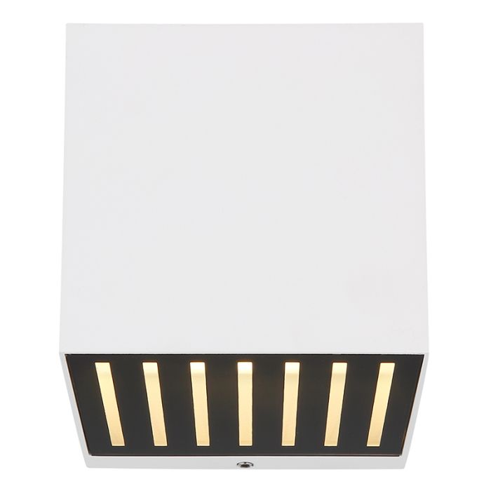 Weiße moderne Up down Wandleuchte Aluminium, Moesha, 6W, 3000K LED, IP54