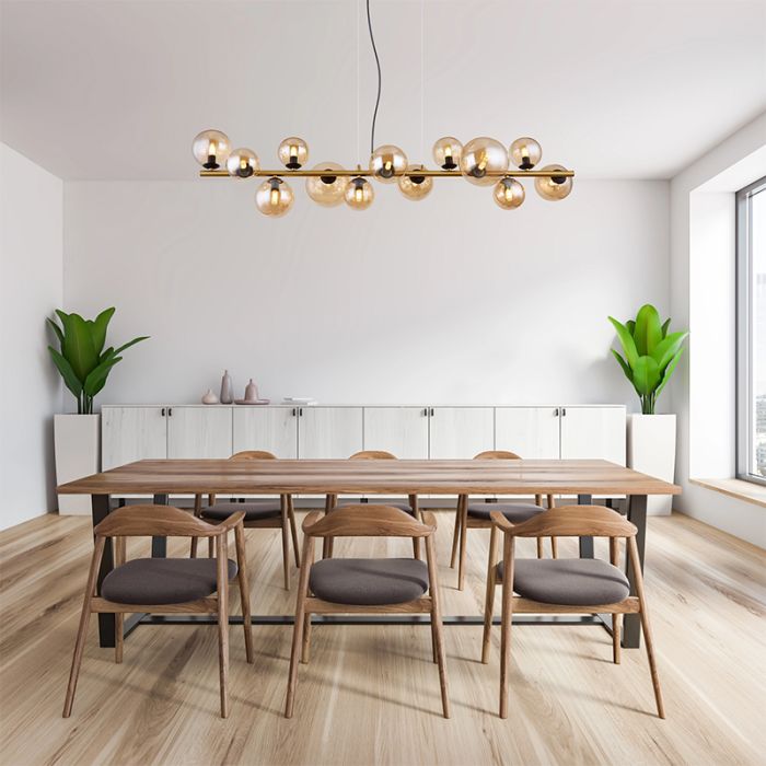 Bernstein design Pendelleuchte Glas, Melinda