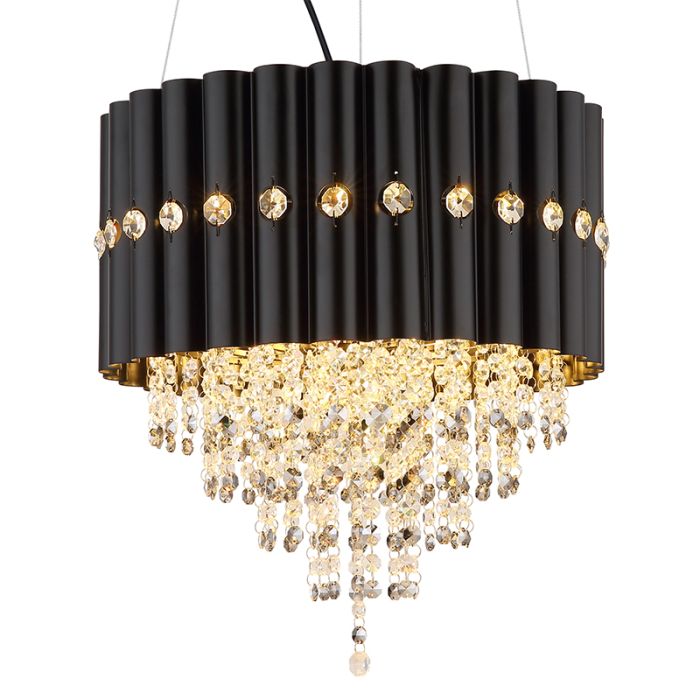 Schwarze design Kronleuchter Kristall, Moniek