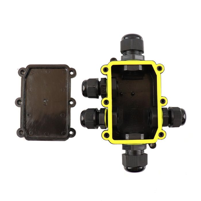 Wasserdichte 5-Wege-Kabelkupplung mit innenliegendem Wago-Stecker, IP68