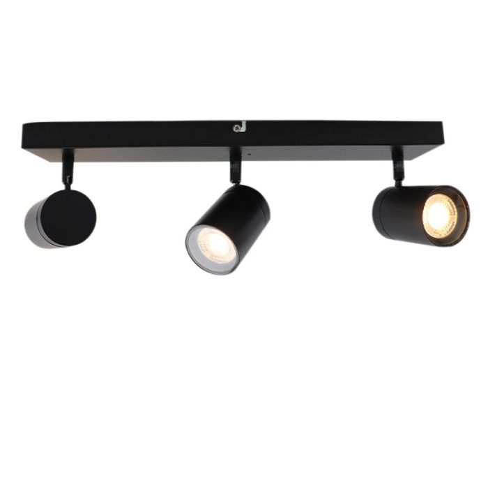 Schwarze Deckenstrahler Ciara, Aluminium, modern, IP44