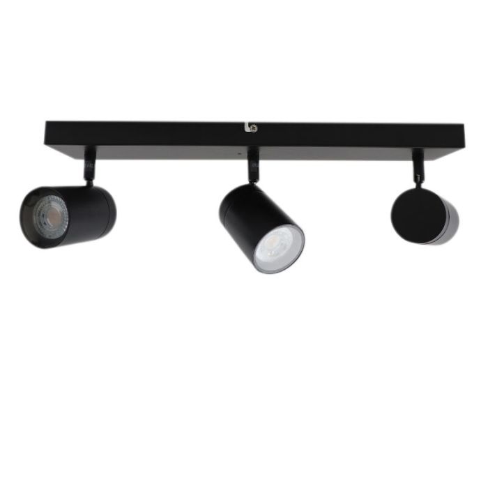 Schwarze Deckenstrahler Ciara, Aluminium, modern, IP44