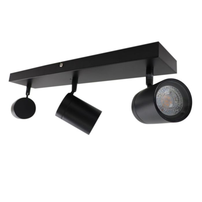 Schwarze Deckenstrahler Ciara, Aluminium, modern, IP44