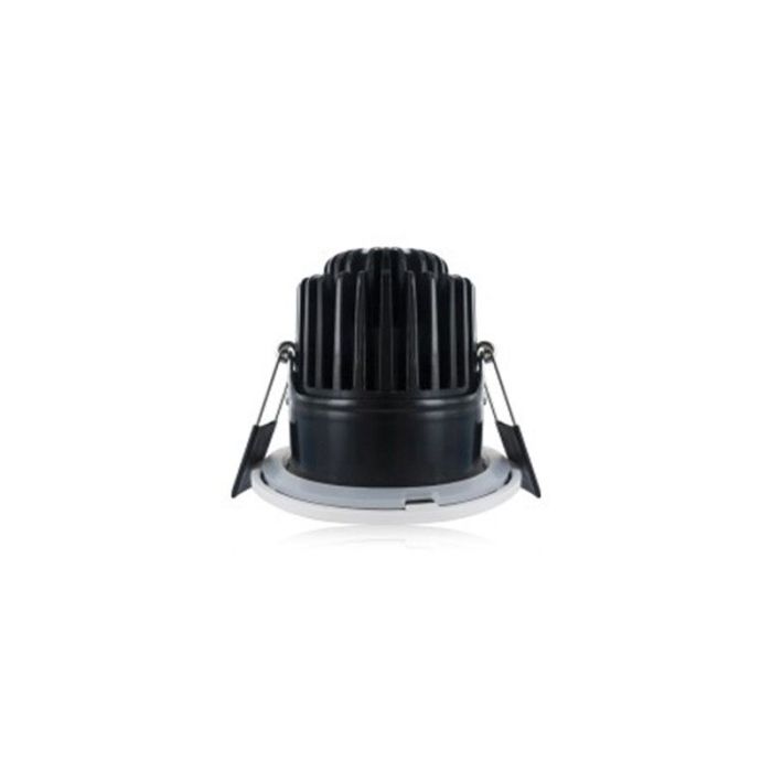 Weiße Downlight Rexe, Glas, 6w Warmweiß integriert LED