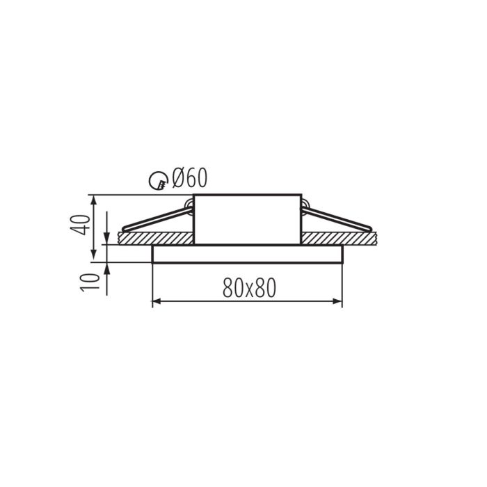 Moderne Badezimmer Einbaustrahler Weiß, Elio, IP44