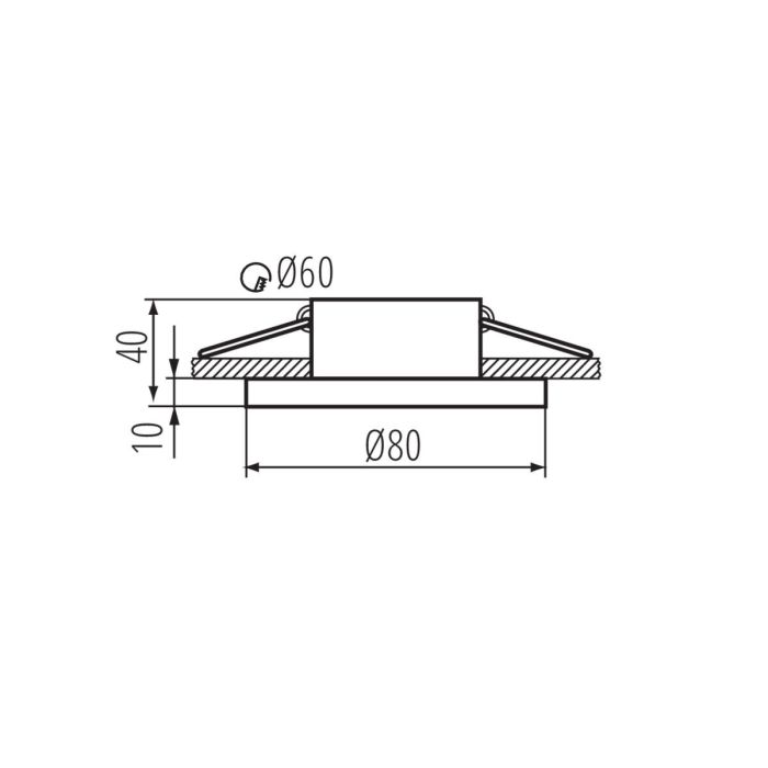 Moderne Badezimmer Einbaustrahler Weiß, Elio, IP44