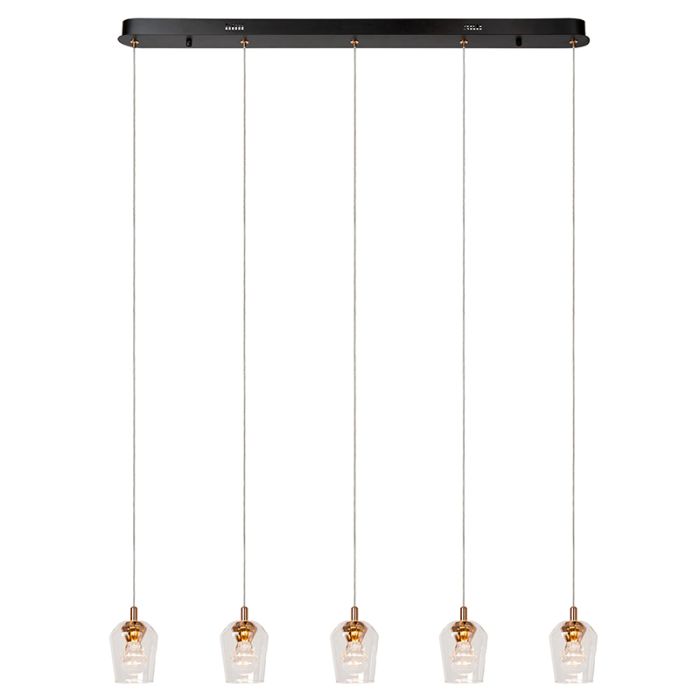 Transparente Pendelleuchte Modern, Berliane, 4W, 2700K LED