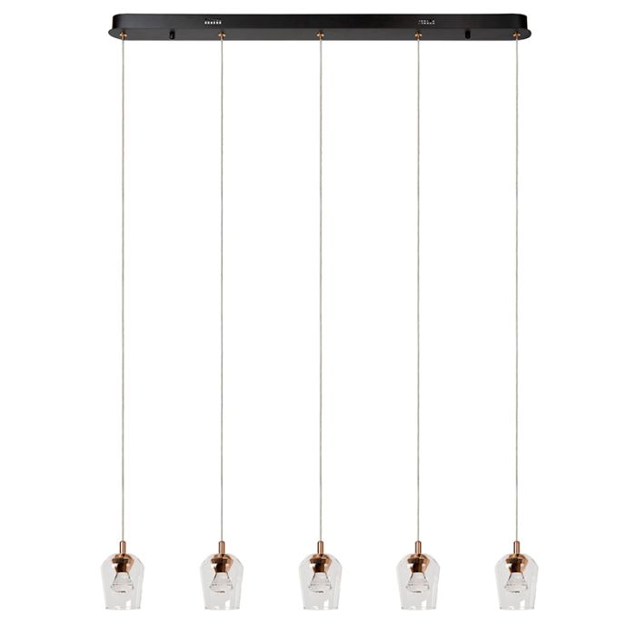 Transparente Pendelleuchte Modern, Berliane, 4W, 2700K LED